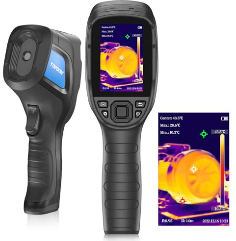 TOPDON TC004 Lite Wärmebildkamera, 240x180 IR-Auflösung Infrarot Kamera, 15 Stunden Laufzeit, -20°C bis 550°C, 1X/2X/4X Bildzoom Thermal Camera, 25Hz
