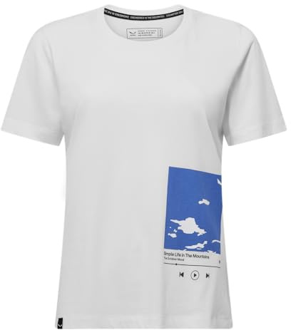 Salewa Damen Eagle Cover T-shirt W S/S Tee, Optical White, XL EU