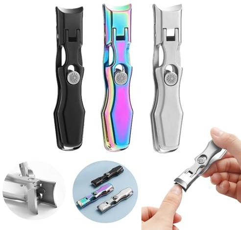 German Nail Clippers for Men, Stainless Steel Splashless Nail Clippers (Size : 3 Color)