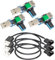 Gebildet 3 Stück USB auf 3-polig/4-polig PWM 5 V USB-Hülsenlüfter-Netzadapterkabel mit USB Lüfterregler Drehzahlregler EIN/Ausschalter