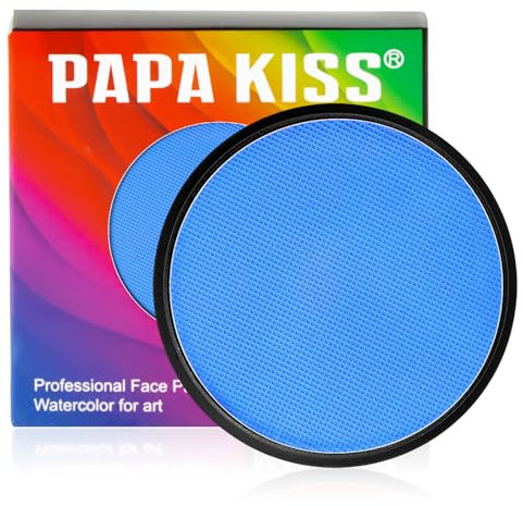 Pintacaras Infantil, yisight Pinturas Cara para Niños, 30g Pintura Cara Niños Hipoalergenica, Pintura Cara Niños, Pintura Cara Halloween, Adecuado para Halloween/Navidad/Cosplay de Maquillaje (Azul)