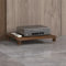 WLCGYD Audio Rack HiFi Regal HiFi-Audio-Rack-Regal Aus Holz, AV-Komponenten-Medienständer, Stereoschrank, Audio-Video-Turm Für Verstärker/DVD-Player/Spielekonsole(Walnut,1 Tier)