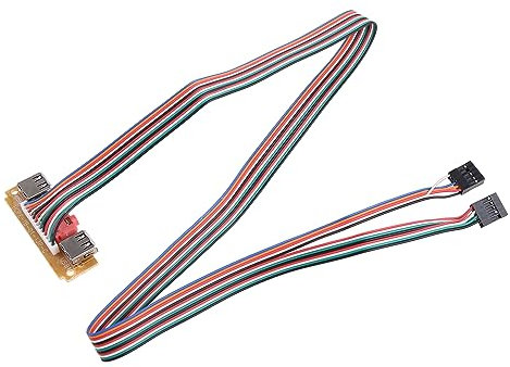 JSGHGDF 2-Port USB 2.0 Computer for Case Front Panel Port Mic Earphone