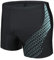AMZSPORT Maillot de Bain Homme Short de Bain à Séchage Rapide Boxer de Plage avec Cordon de Serrage, Noir L