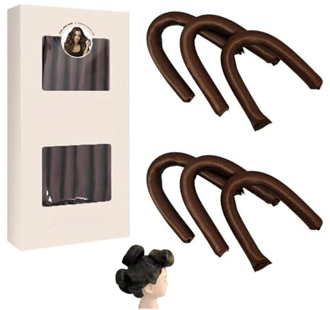 Ymoryiyi Heatless Curls Band, Neu Lockenwickler über Nacht 6 Stück, Locken Ohne Hitze Overnight Curls für Mittleres Langes Haar Overnight Blowout