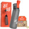 air up® water bottle (22oz) for school, sports, gym | includes 5 scent pods & straw | flavored bottle in grey – also for kids, boys, girls | no calories, sugar-free and suitable for carbonation