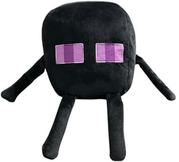 Minecraft Enderman Cuutopia Plüschtier, schwarz mit violetten Akzenten, 27,9 cm