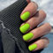 SXVME 48 Pcs Neon Green Press on Nails Short Square Acrylic False Nails Short Coffin Natural Fake Nail Set Elegant Solid Color Full Cover Glossy Gel Stick on Nails for Women Daily Wear