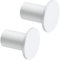 SAYAYO Ganci Accappatoio Bagno Ganci Appendiabiti, Appendi Strofinacci Cucina Gancio da Parete Appendi Accappatoio Bagno Grande Gancio in Acciaio Inox Bianco, Capacità Carico 15 kg, 2 Pezzi, 45MM