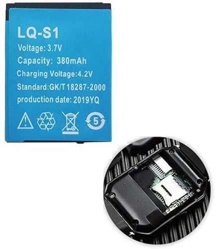 TODOBARATO 24HORAS 1 X Bateria para Smartwatch DZ-09, DZ09, FYM-M9, GT-08, GT08 A1, HKX-S1, LQ-S1, QN-01, QN01 3.7 V 380 mAh Reloj Inteligente