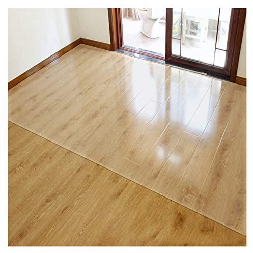 KANMR Sottopiatto Protezione Pavimento Trasparente Insapore Rettangolo Tampone in Plastica Usato per Pavimento Duro Antiscivolo,2 Spessori,più Dimensioni (1.6mm,90x150cm)