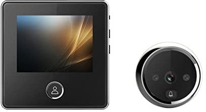 CMOLVUR Video Doorbell Camera, Peephole Camera Video-eye Electronic Ring Night View Digital Door Viewer Entry Home Security,Smart Devices
