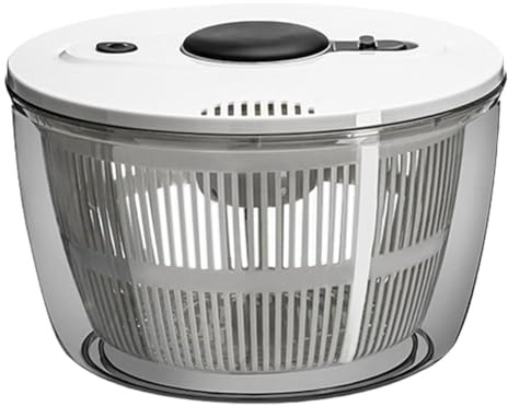 Fegtrtyoa Vegetable Dryer Spinner, Fruit Dryer Spinner, Salad Spinner Lettuce Drying Function, Manual Quick Drainage Capacity of 3L