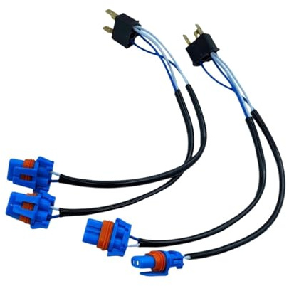 Adaptador de enchufe para conversión de bombillas de faros H4 a 9006/9005, arnés de cableado para coche