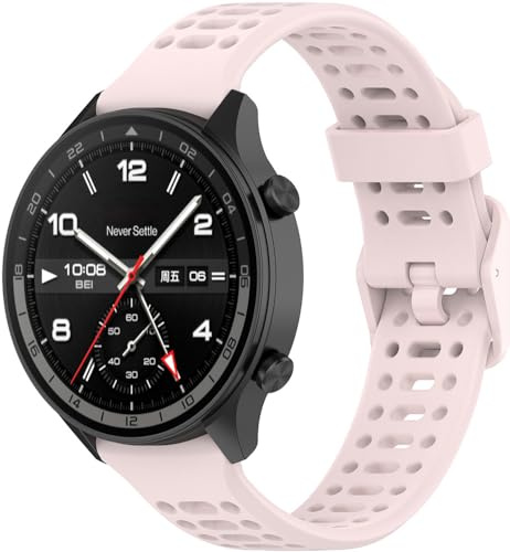 BBZ 22MM Soft Silicone Quick Release Strap Smartwatch Accessory armband Kompatibel mit OPPO Watch Sport