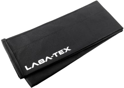 LABA-TEX Barriera Antiallagamento/Paratia, 150x25cm, 2x25L, Nera, Monouso | Attivata ad acqua, protezione immediata, senza sabbia, monouso, robusta, assorbe fino a 25 litri, maniglie
