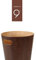 Umbra 082780-213 - Woodrow Holz-Papierkorb, natur/espresso