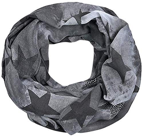 Lazzboy Damenmode Winter Star Schal Oberbekleidung Warmhalten Damen Loop Loopschal Herbst Winterschal Herbstschal Rundschal Schlauchschal Stern(E)