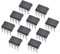 10PCS TL072CP DIP8 Delay Op Amps Operational Amplifier IC Chips