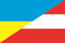 U24 Aufkleber Ukraine-Österreich Flagge Fahne 8 x 5 cm Autoaufkleber Sticker