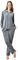 DeSen Donna Tuta in Velluto di Ciniglia da casa Tempo Libero,Velluto Tuta da Ginnastica,Tute Donna per Jogging Training Sportiva Casual Pigiama,con Chiusura Lampo e Strass(40-42,Grigio Melange)