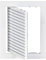 150x200mm Griglia di Ventilazione con Filtro - Griglia D'Aerazione Rettangolare - Sportello Ispezione in ABS Plastica, Bianco