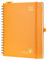 POPRUN Premium Kalender 2023 2024 Wochenplaner 25,5 x 21,5 cm, 17-Monate-Terminplaner Ringbuch (Aug.2023-Dez.2024), Planer Hardcover mit Plastiklineal, FSC®-Zertifiziertem Papier - Orange