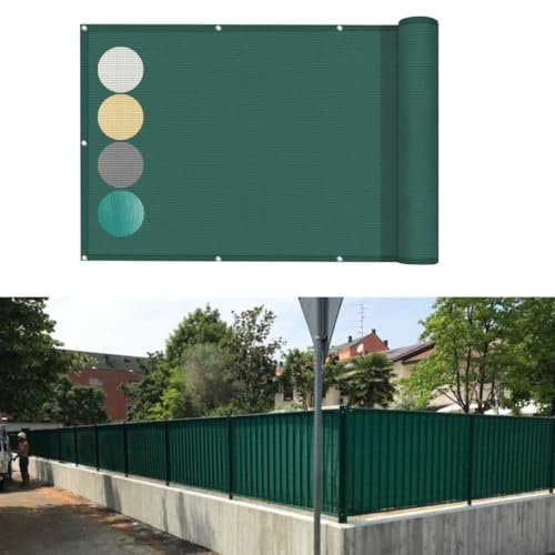 TENDAGGIMANIA Frangivista Balcone Microforato PVC su Misura - Frangivento da Esterno Copri Ringhiera Balcone Resistente Facile da Installare - Telo Privacy con Occhielli -100 CM X 100- Non Scolorisce