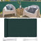 Balkon sichtschutz 80 x 600 cm Sonnenschutz atmungsaktiv Balkonschutz Balkonabdeckung mit Ösen und Kordel für Balkon Zaun Terrassen Garten, Grün