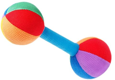 Toyvian Baby-Hantel Greifspielzeug Buntes Sensorisches Rasselspielzeug Für Babys Leicht Tragbar Zur Förderung Der Hand-Auge-Koordination Und Frühen Geistigen Entwicklung