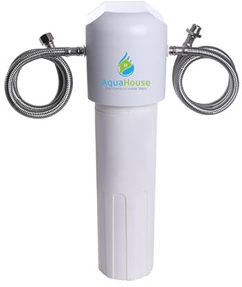 AquaHouse Direct To Tap Under Sink Water Filter System, fits directly to kitchen tap with ultra high capacity 80,000 litres