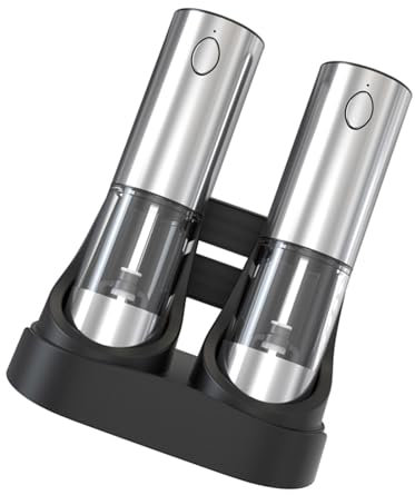 Macinapepi elettrico per barbecue con illuminazione a LED ricaricabile USB per gli appassionati di cucina