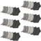 PUMA unisex Quarter Sportsocken Kurzsocken Socken 18 Paar, Farbe:Grau, Menge:18 Paar (6x 3er Pack), Größe:43-46, Artikel:-800 anthracite/l mel grey/m mel grey