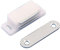 Loquet magnétique invisible pour porte coulissante et placard avec loquet de montage Blanc
