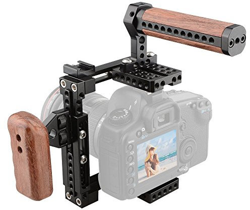 CAMVATE Universal Einstellbare Kamera Cage Fit für Rechten Griff und linken Griff Kamera (nur mit linken Griff Griff kommen)