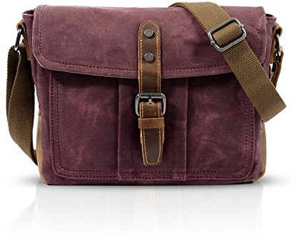 FANDARE Unisex Umhängetasche Segeltuch Schultertasche Damen Herren Lehrertasche Laptoptasche für 7.9 Zoll Notebook Kuriertasche Umschlagtasche Aktentasche Schule Freizeit Reise Business Messenger Bag