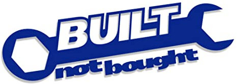 Decus Built NOT Bought SCHRAUBENSCHLüSSEL II L 1612 (blau) // Sticker OEM JDM Style Aufkleber