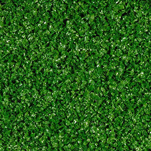Kunstrasen Fertigrasen mit Drainage | Höhe ca. 7mm | 200 und 400 cm Breite | grün | Meterware | Größe: 9,5 x 4m