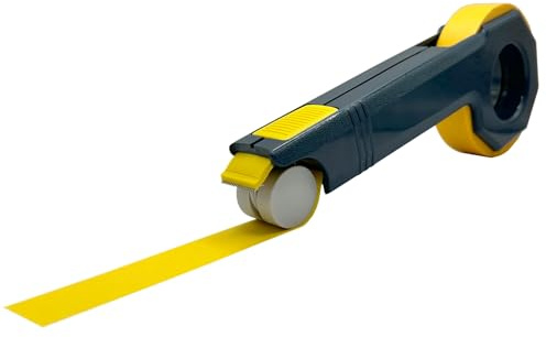 elastica Masking Tape Abroller - Abroller für Malerkrepp 19-25mm - Paketbandabroller für Malerarbeiten - Klebebandabroller Malerband mit eingebauter Klinge - verhindert Verdrehen und Verkleben