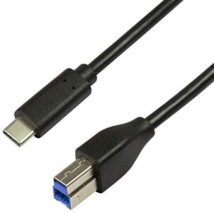 Logilink Cavo di collegamento USB. USB3.0-B/USB-C 1 m grigio