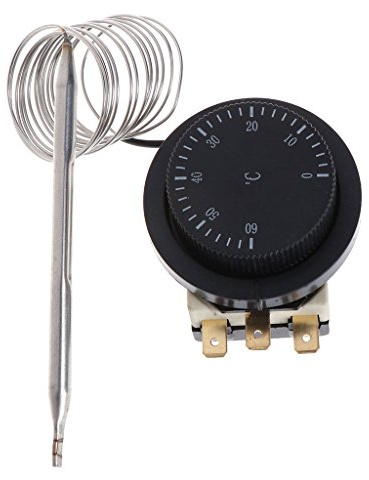 250 V/380 V 16 A 0 – 60 ℃ termostato capillare controllato