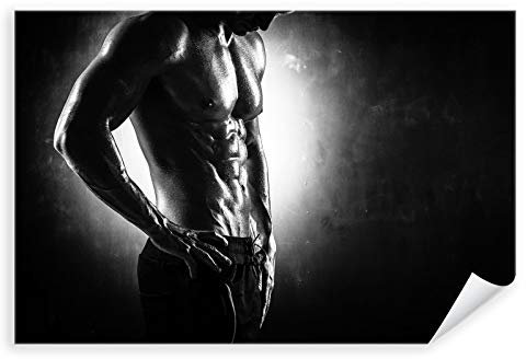 Postereck - 3174 - Sexy Mann, Erotik Sixpack Muskel Nass Fitness - Wandposter Fotoposter Bilder Wandbild Wandbilder - Poster - 3:2-61,0 cm x 40,5 cm