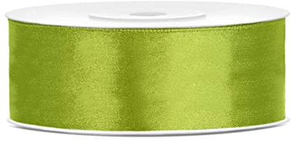 25 Meter Satinband Apfelgrün 25mm Schleifenband Hellgrünes Dekoband hellgrüne Schleife Geschenkband Dekoband Geschenkverpackung Blumenband Hochzeit Stoffband