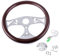 Holzlenkrad, Asudaro Universal 38cm Lenkrad Autolenkrad Retro Rennlenkrad Oldtimer-Lenkrad Auto Racing Sportlenkrad Steering Wheel,Braun
