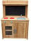 MV Sports HEDSTROM Kids Wooden Mud Kitchen | Junior Cook Outdoor Imaginative Play Set with Cupboards, Stoves & Water Sink | Chalkboard for Recipes & Storage Shelves | Ages 3+