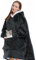 Übergroße Hoodie Decke Sweatshirt, SuperWeiche Warme Riesen Hoodie Fronttasche Giant Plüsch Pullover Decke mit Kapuze Einheitsgröße für Männer Frauen Mädchen Jungen Unisex (Dunkelgrau)