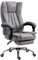 Vinsetto Office Chair, Microfibre Reclining Computer Desk Chair with Footrest and Adjustable Height, Swivel Wheels for Home Office, Grey