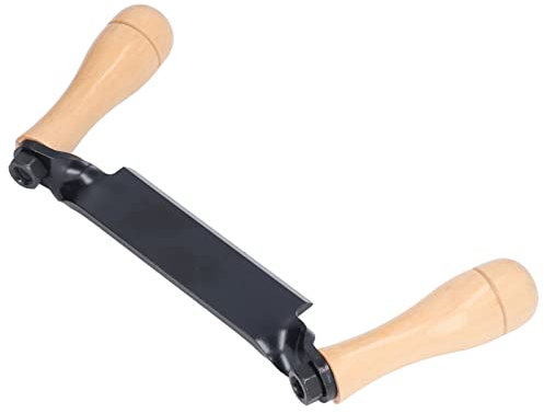Straight Draw Knife, Wooden Handle Wide Application Straight Type Accurate Control Draw Knife for Log(8in)