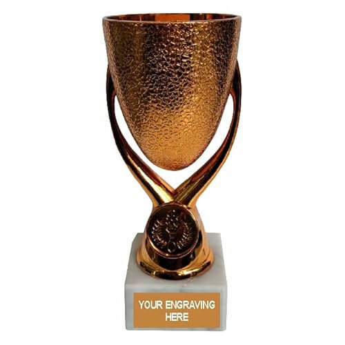 Egg Cup Bowl Awards- Gold/Silver/Bronze -16cm(6 1/4) Winners Trophies for Sports Tournament,Competition,Parties,Awards-Free Engraving (Bronze)