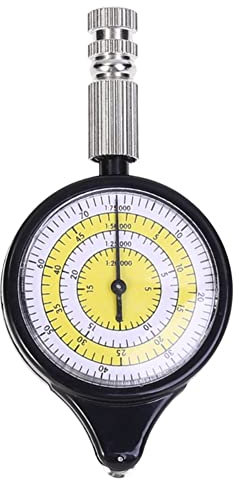 Wisboey Messgerät Karte Entfernungsmesser Karte Kilometerzähler Multifunktions Curvimeter Klettern Outdoor Karte Entfernungsmesser